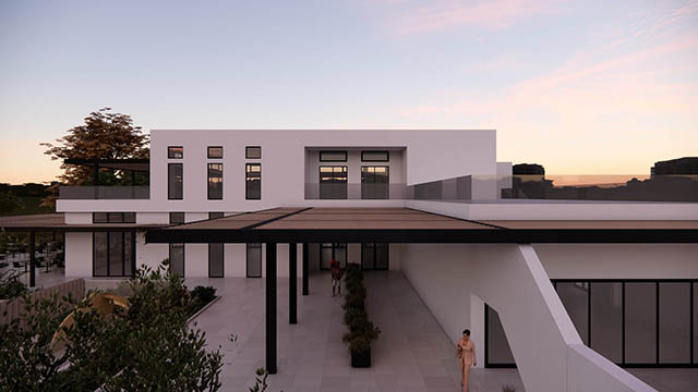 Exterior view of the Club House