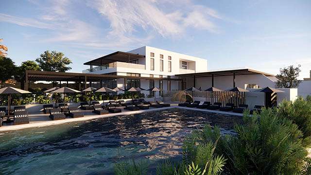 View of the Club House swimming pool