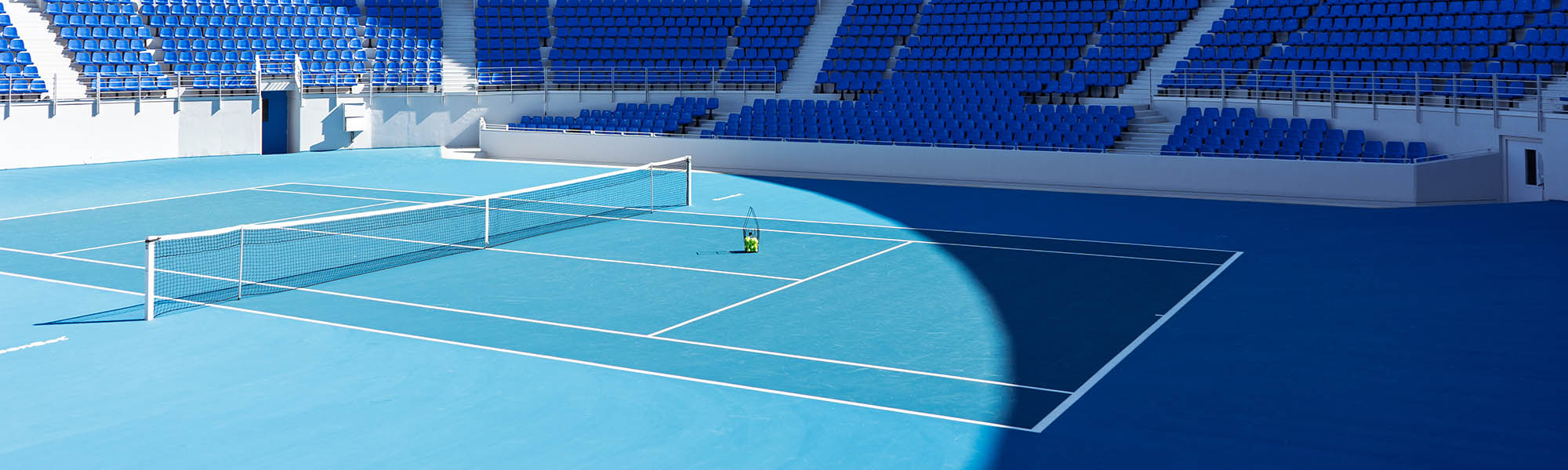 A view of the central court