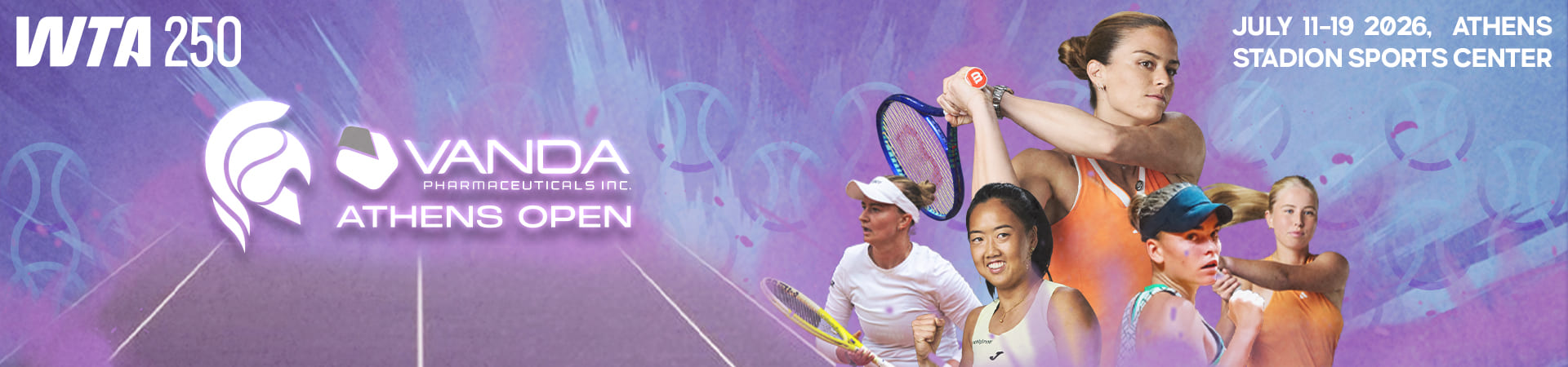 WTA250 July 11-19 2026-Athens-Stadion Sports Center